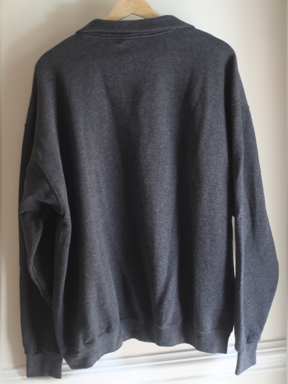 Charcoal Quarter-Zip Charleston Southern University Pullover Sweatshirt XL - Picture 3 of 6